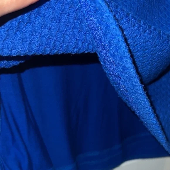 Anthropologie Maeve 60s Retro Textured Short Sleeve Shift Dress Size Small Blue - Picture 7 of 12